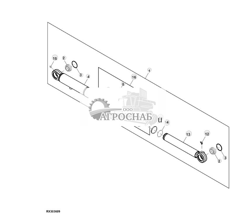 Узел цилиндра, система натяжения гусениц - ST882150 871.jpg